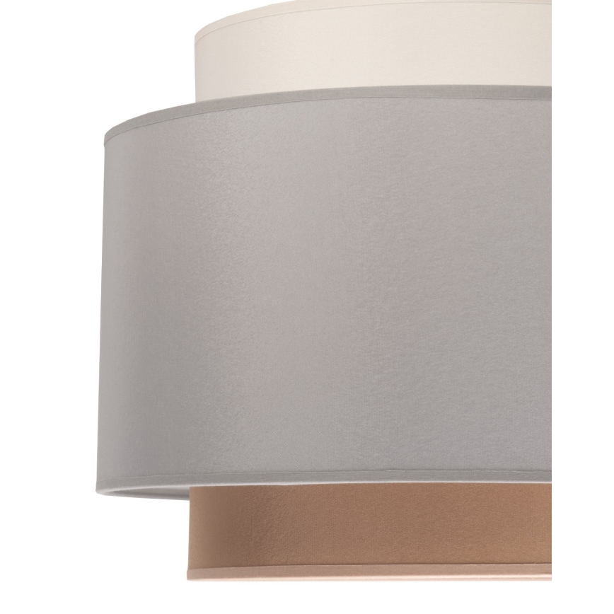 Duolla - Pendel SOHO 1xE27/40W/230V diameter 40 cm grå/cremefarvet/beige