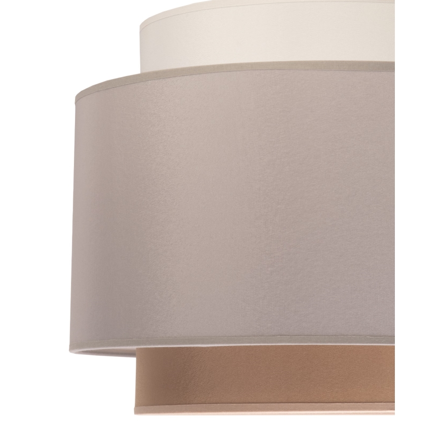Duolla - Pendel SOHO 1xE27/40W/230V diameter 40 cm grå/cremefarvet/beige
