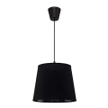 Duolla - Pendel SOLO 1xE27/40W/230V diameter 24 cm sort