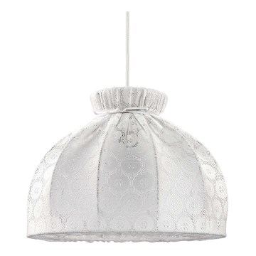 Duolla - Pendel SYMPHONY 1xE27/40W/230V diameter 38 cm hvid