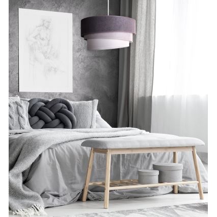 Duolla - Pendel TRIO 1xE27/15W/230V diameter 45 cm antracit/grå/hvid