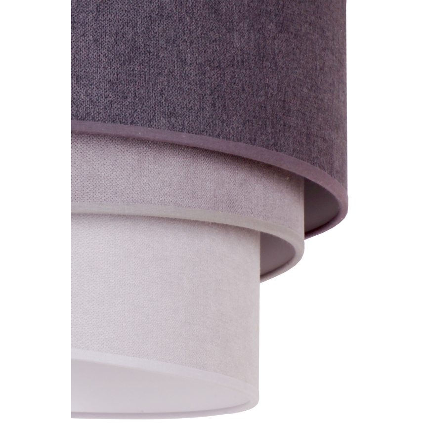 Duolla - Pendel TRIO 1xE27/15W/230V diameter 45 cm antracit/grå/hvid