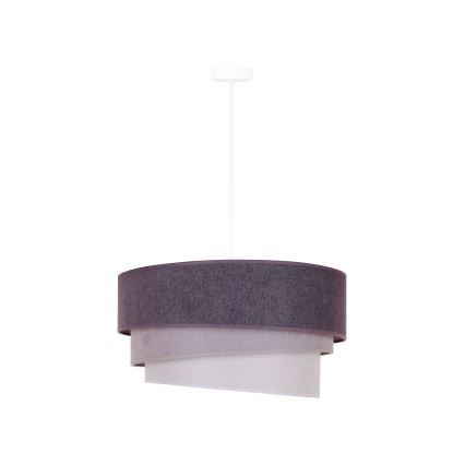 Duolla - Pendel TRIO 1xE27/15W/230V diameter 45 cm antracit/grå/hvid