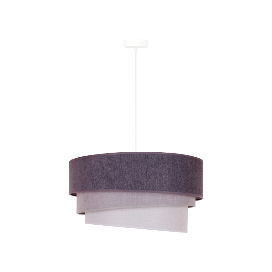 Duolla - Pendel TRIO 1xE27/15W/230V diameter 45 cm antracit/grå/hvid
