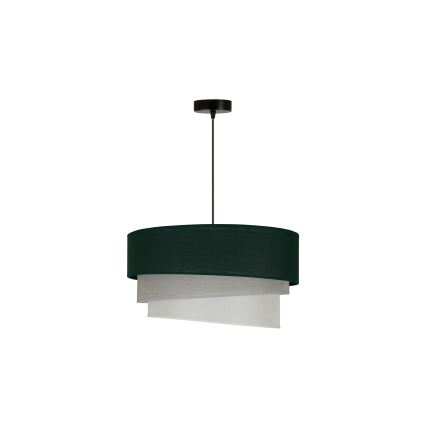 Duolla - Pendel TRIO 1xE27/15W/230V diameter 45 cm grøn/grå/hvid