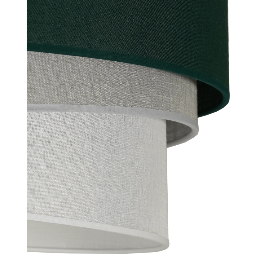 Duolla - Pendel TRIO 1xE27/15W/230V diameter 45 cm grøn/grå/hvid