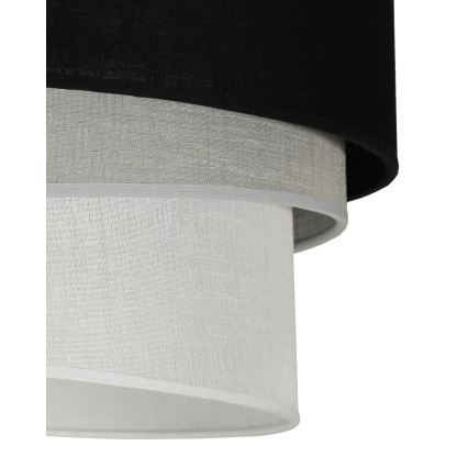 Duolla - Pendel TRIO 1xE27/15W/230V diameter 45 cm sort/grå/hvid