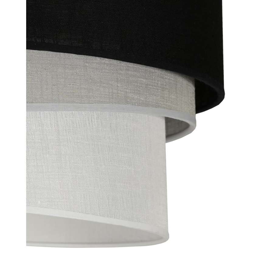 Duolla - Pendel TRIO 1xE27/15W/230V diameter 45 cm sort/grå/hvid