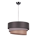 Duolla - Pendel TRIO 1xE27/40W/230V diameter 45 cm antracit/grå/brun