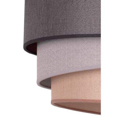 Duolla - Pendel TRIO 1xE27/40W/230V diameter 45 cm antracit/grå/brun