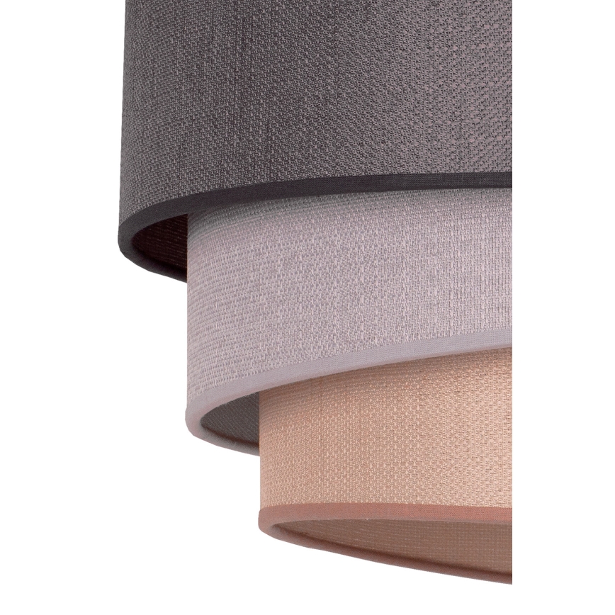 Duolla - Pendel TRIO 1xE27/40W/230V diameter 45 cm antracit/grå/brun