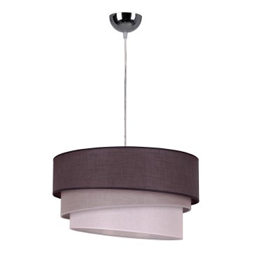 Duolla - Pendel TRIO 1xE27/40W/230V diameter 45 cm antracit/grå/hvid