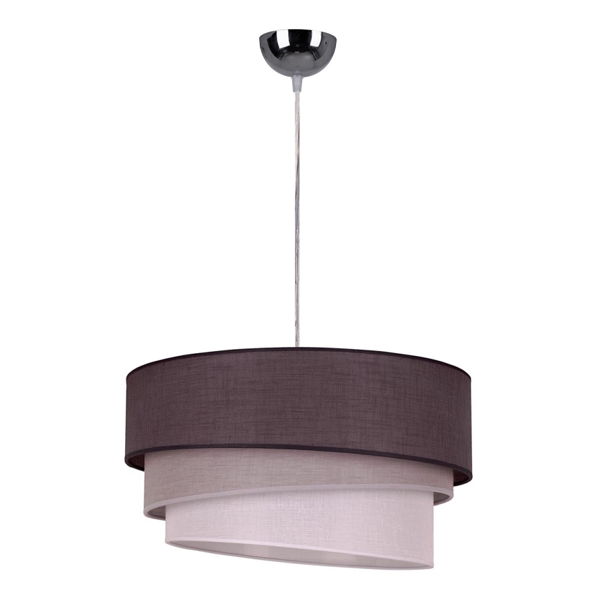 Duolla - Pendel TRIO 1xE27/40W/230V diameter 45 cm antracit/grå/hvid