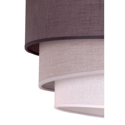 Duolla - Pendel TRIO 1xE27/40W/230V diameter 45 cm antracit/grå/hvid