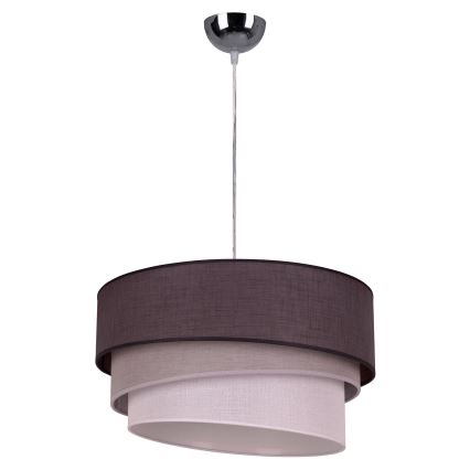 Duolla - Pendel TRIO 1xE27/40W/230V diameter 45 cm antracit/grå/hvid