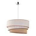 Duolla - Pendel TRIO 1xE27/40W/230V diameter 45 cm beige/brun