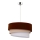 Duolla - Pendel TRIO 1xE27/40W/230V diameter 45 cm brun/beige/hvid