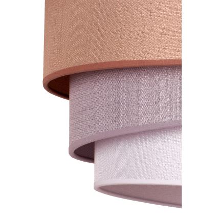 Duolla - Pendel TRIO 1xE27/40W/230V diameter 45 cm brun/grå/sølvfarvet