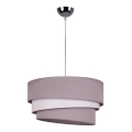 Duolla - Pendel TRIO 1xE27/40W/230V diameter 45 cm grå/hvid