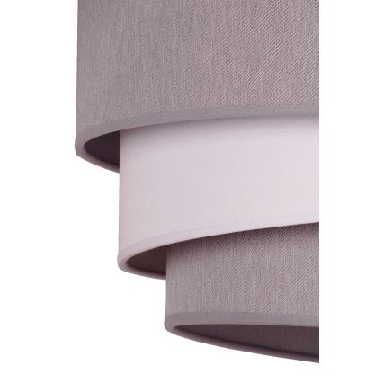 Duolla - Pendel TRIO 1xE27/40W/230V diameter 45 cm grå/hvid
