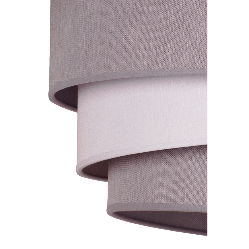 Duolla - Pendel TRIO 1xE27/40W/230V diameter 45 cm grå/hvid