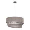 Duolla - Pendel TRIO 1xE27/40W/230V diameter 45 cm grå