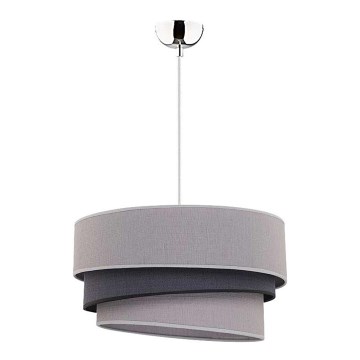 Duolla - Pendel TRIO 1xE27/40W/230V diameter 45 cm grå/sort