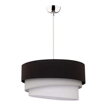 Duolla - Pendel TRIO 1xE27/40W/230V diameter 45 cm sort/grå/hvid