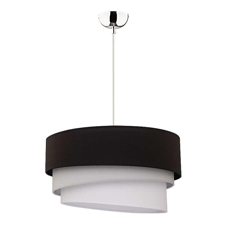 Duolla - Pendel TRIO 1xE27/40W/230V diameter 45 cm sort/grå/hvid