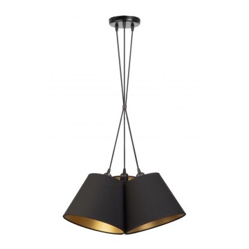 Duolla - Pendel TWIGGY 3xE27/40W/230V diameter 45 cm sort