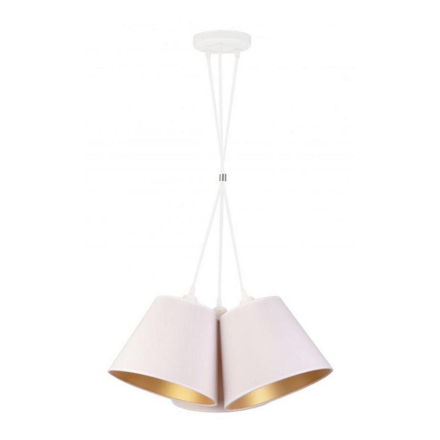 Duolla - Pendel TWIGGY 3xE27/40W/230V diameter 60 cm hvid