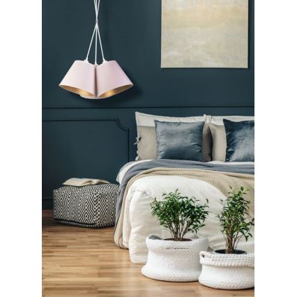 Duolla - Pendel TWIGGY 3xE27/40W/230V diameter 60 cm hvid