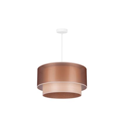 Duolla - Pendel WOOD BOHO 1xE27/15W/230V diameter 45 cm kobber/beige