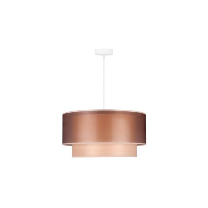 Duolla - Pendel WOOD BOHO 1xE27/15W/230V diameter 45 cm kobber/beige