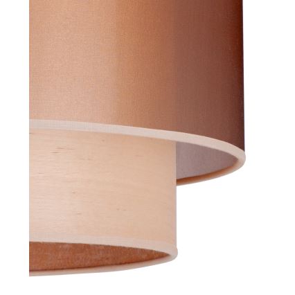 Duolla - Pendel WOOD BOHO 1xE27/15W/230V diameter 45 cm kobber/beige