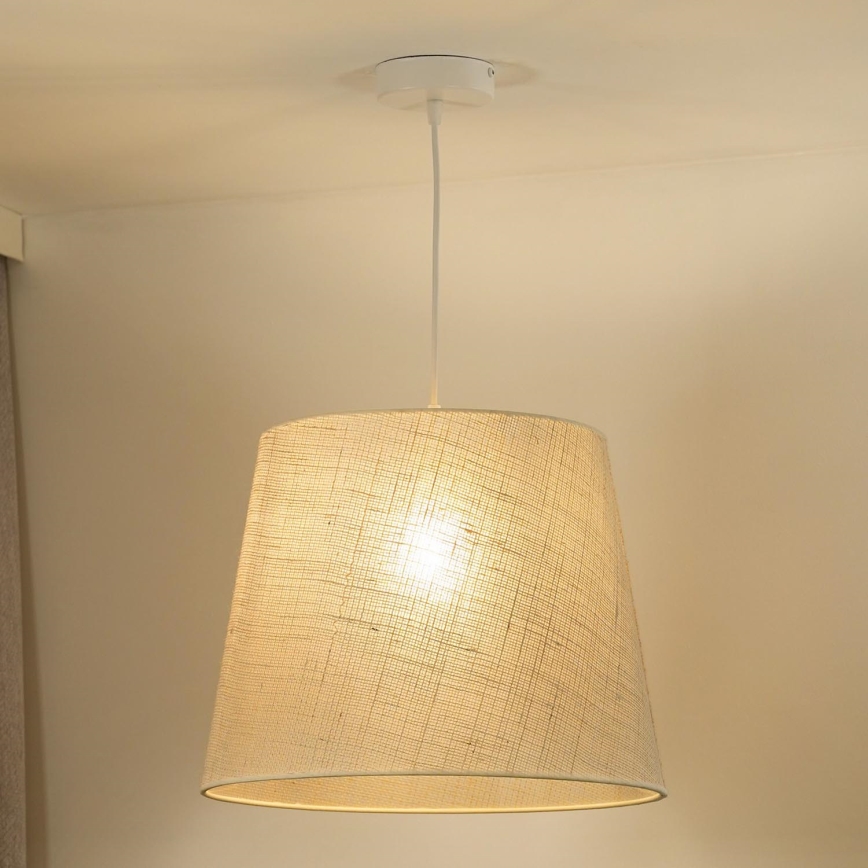 Duolla - Pendel YUTE 1xE27/15W/230V diameter 38 cm grå