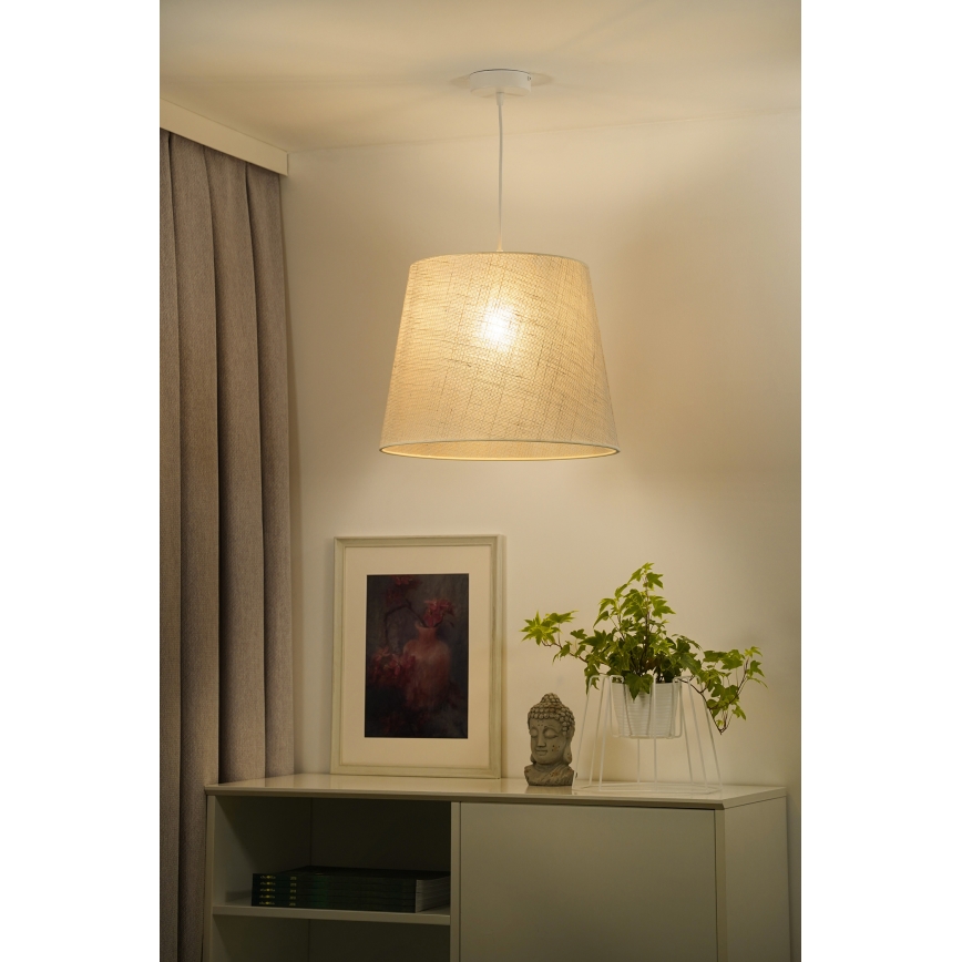Duolla - Pendel YUTE 1xE27/15W/230V diameter 38 cm grå