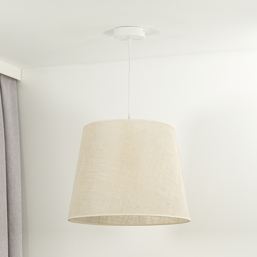 Duolla - Pendel YUTE 1xE27/15W/230V diameter 38 cm grå