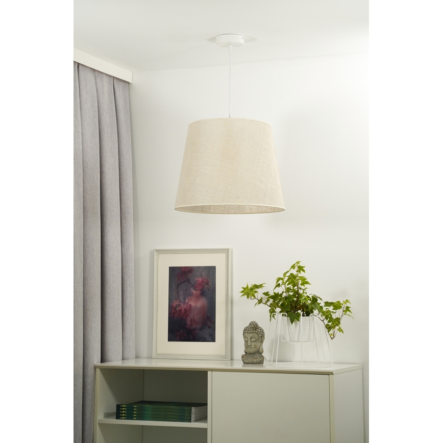 Duolla - Pendel YUTE 1xE27/15W/230V diameter 38 cm grå