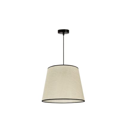 Duolla - Pendel YUTE 1xE27/15W/230V diameter 38 cm grå/sort