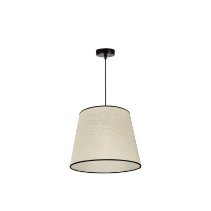 Duolla - Pendel YUTE 1xE27/15W/230V diameter 38 cm grå/sort