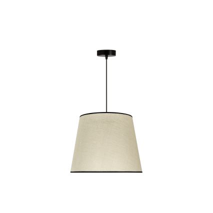 Duolla - Pendel YUTE 1xE27/15W/230V diameter 38 cm grå/sort