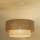 Duolla - Pendel YUTE BOHO 1xE27/15W/230V diameter 45 cm brun/cremefarvet