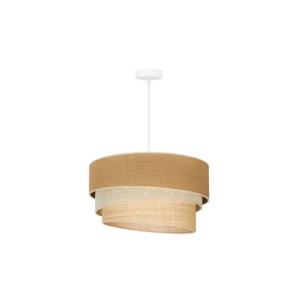 Duolla - Pendel YUTE TRIO 1xE27/15W/230V diameter 45 cm brun/grå/beige