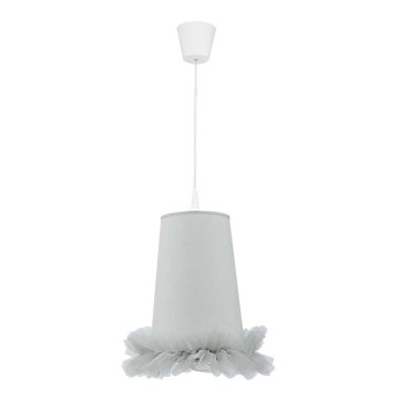 Duolla - Pendellampe til børn BALLET 1xE27/40W/230V diameter 21 cm grå