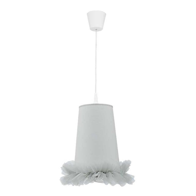Duolla - Pendellampe til børn BALLET 1xE27/40W/230V diameter 21 cm grå