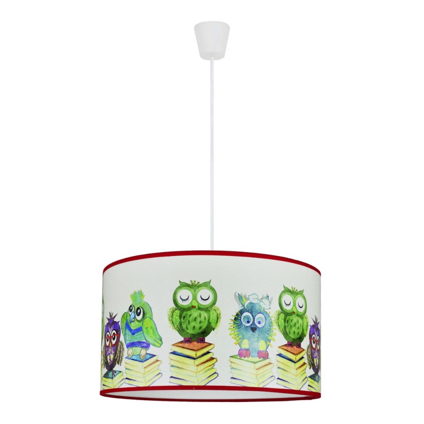 Duolla - Pendellampe til børn OWL 1xE27/15W/230V diameter 35 cm