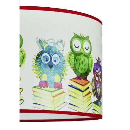 Duolla - Pendellampe til børn OWL 1xE27/15W/230V diameter 35 cm