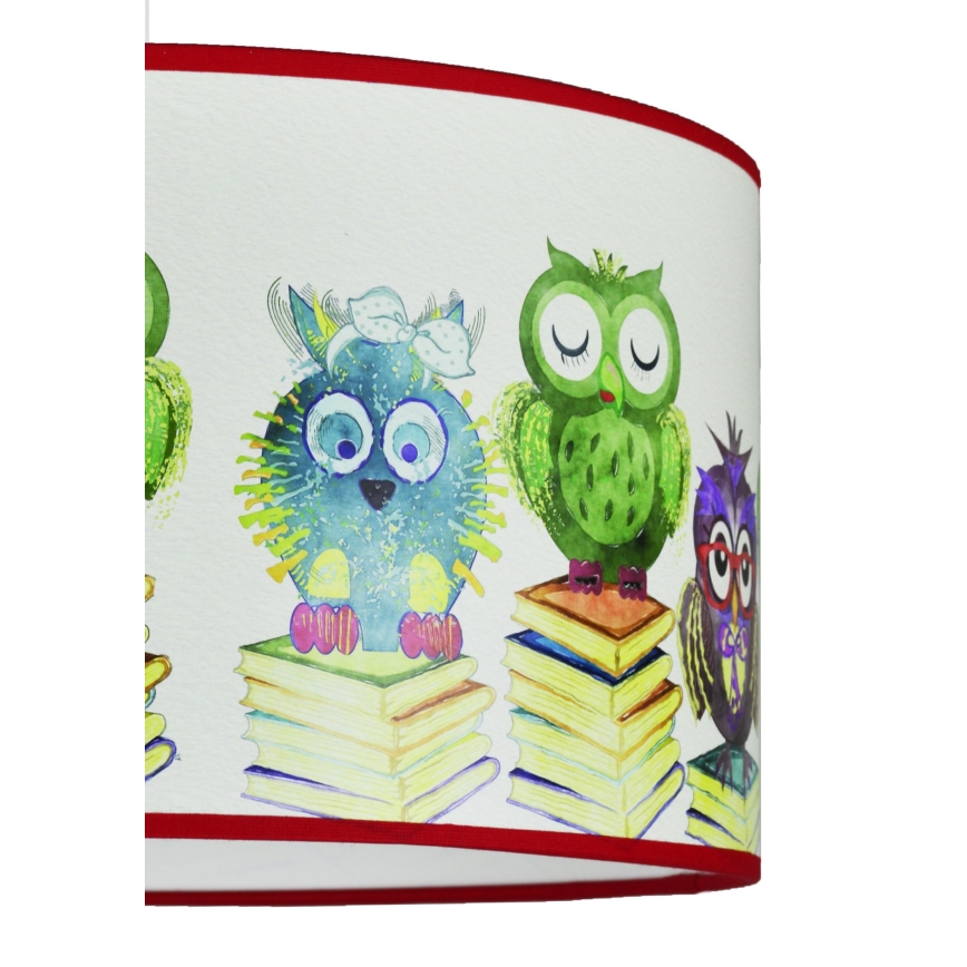 Duolla - Pendellampe til børn OWL 1xE27/15W/230V diameter 35 cm