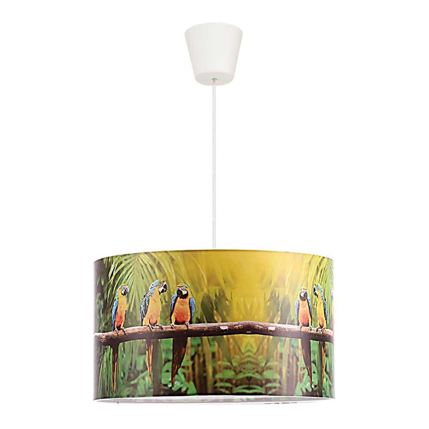 Duolla - Pendellampe til børn PARROTS 1xE27/40W/230V diameter 35 cm